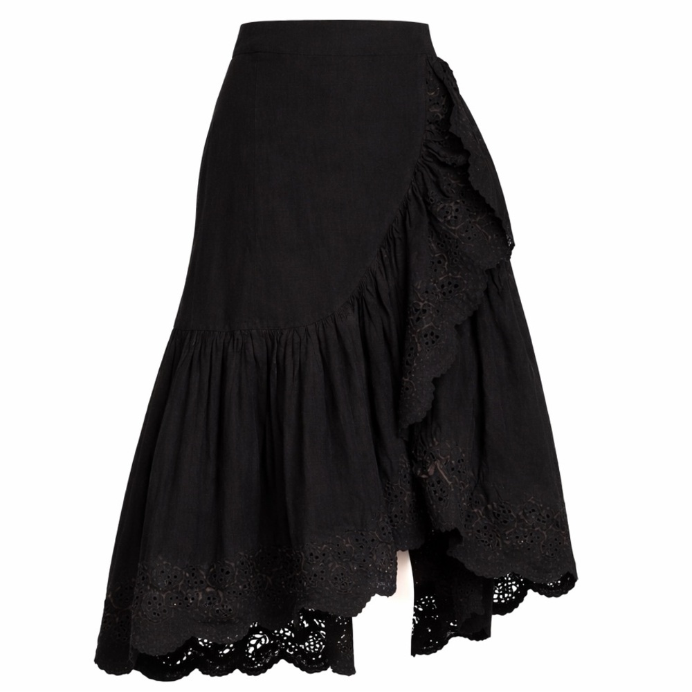 Ulla Johnson Odell’s Skirt Black Size  8 - Picture 10 of 11
